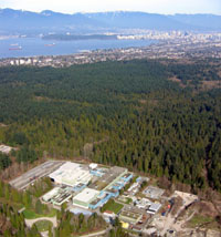 TRIUMF Site - City of Vancouver B.C. in background